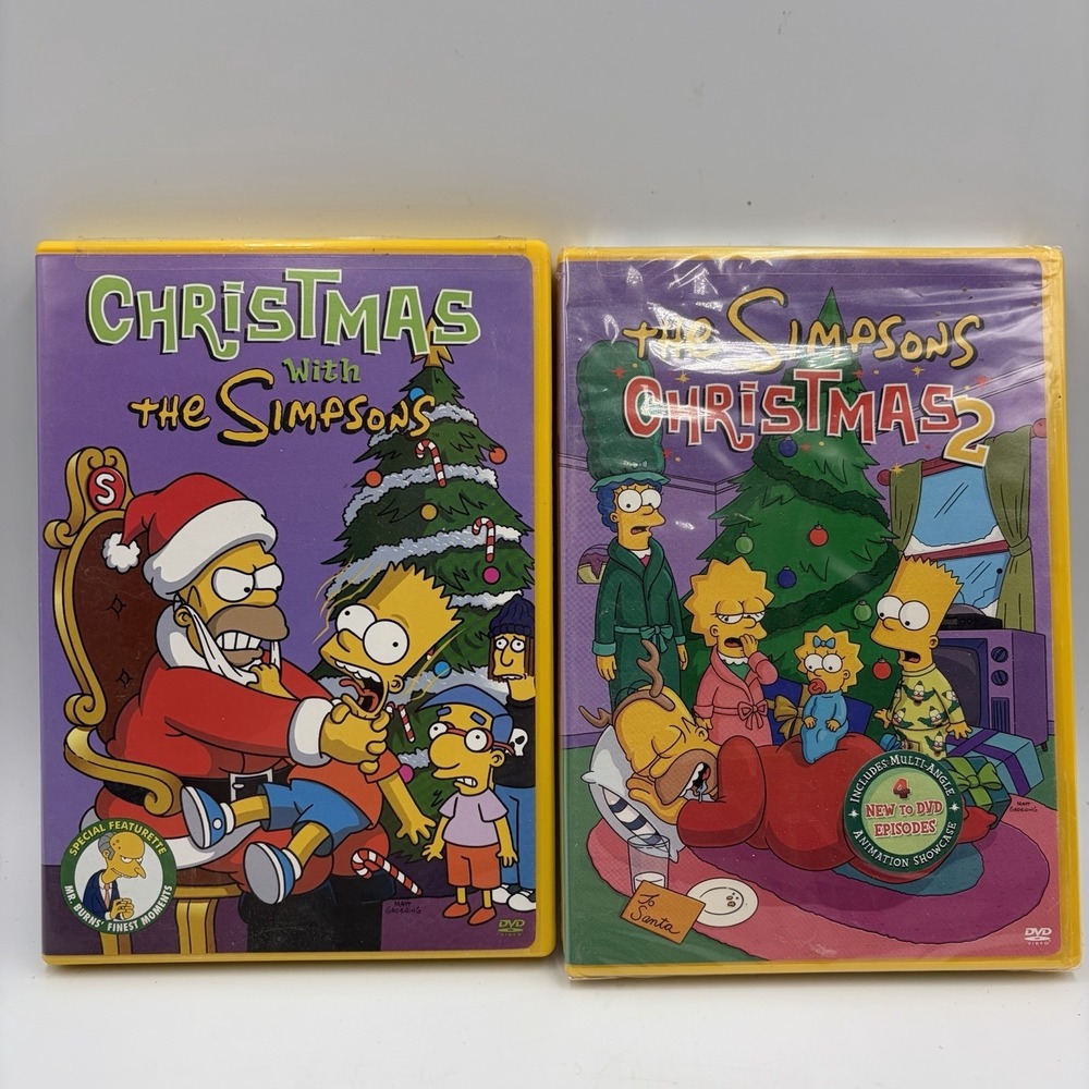 The Simpsons Christmas‎ & Christmas 2 DVD Set Holiday Episodes 20th Century Fox
